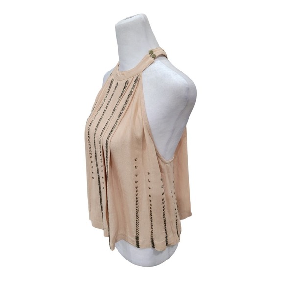 Free People Womens Shimmer and Shine Beaded Tank Top Size XS - Picture 10 of 12